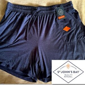 0X Navy Blue SJB Stretch Shorts